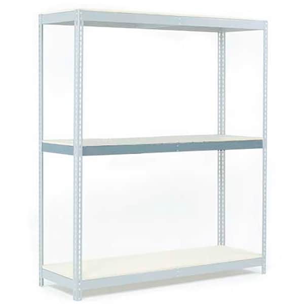 Additional Level For Wide Span Rack 96Wx24D Wood Deck 800 Lb Capacity, GRY